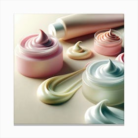 Creams And Lotions Canvas Print