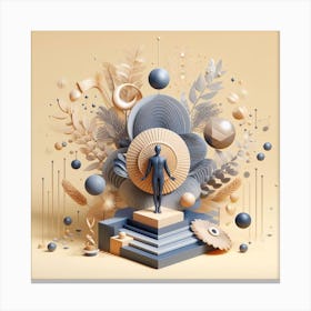 3d Illustration 6 Canvas Print