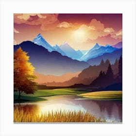 Landscape Painting 172 Canvas Print