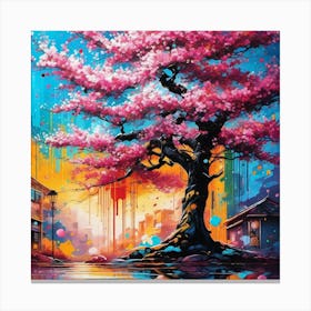 Cherry Blossom Tree 14 Canvas Print