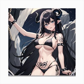 Sexy Demon Canvas Print