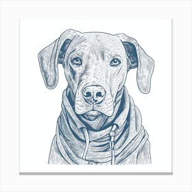 Weimaraner Dog Canvas Print