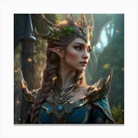 Enchanting Elven Royalty Canvas Print