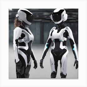 Futuristic Robots 32 Canvas Print