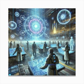 A Depiction Of Rift Engineers, A Division Of The M Canvas Print