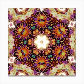 Psychedelic Sun Canvas Print