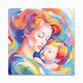 Mother And Child 7 Canvas Print