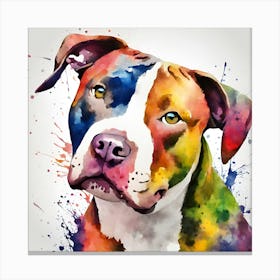 Pit Terrier, National Pet Day! Canvas Print