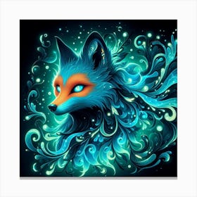 A mystical fox Canvas Print