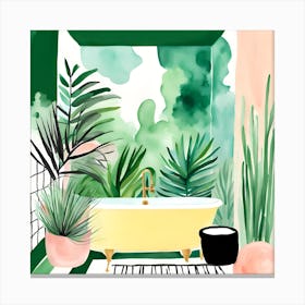 Jungle In My Bathtub 02 Canvas Print