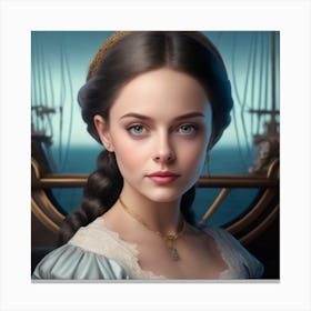 Princess And The Pirate Canvas Print