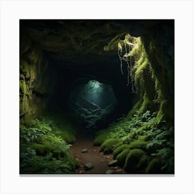 Mossy Cave 1 Canvas Print