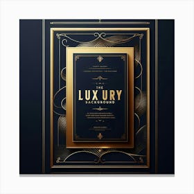 Luxury Party Invitation Canvas Print
