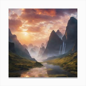 Landscape Painting Canvas Print