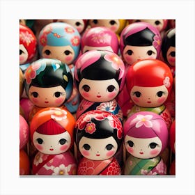 Asian Dolls 3 Canvas Print