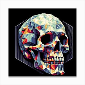 Geometric Skull Canvas Print