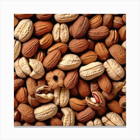 Close Up Of Nuts 6 Canvas Print