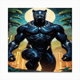 Black Panther 3 Canvas Print