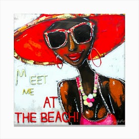 My Job Is Beach - Beach Near Me Canvas Print