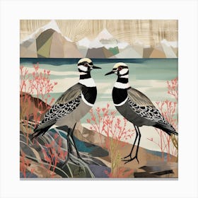 Bird In Nature Lapwing 3 Canvas Print