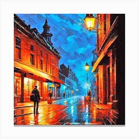 Night In The City 5 Canvas Print
