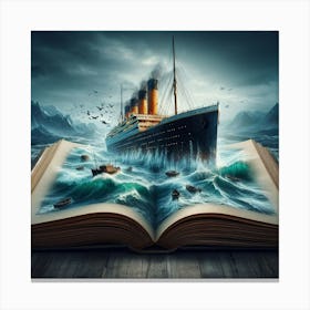 Titanic ship Canvas Print