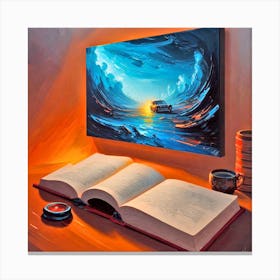 Book Of The Ocean Canvas Print