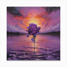 Purple Rose Canvas Print