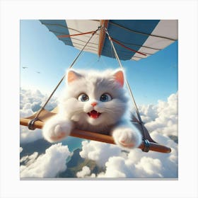 Cat In The Sky 3 Canvas Print