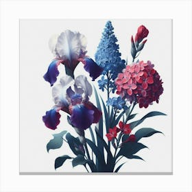 Flower for you, water colour Canvas Print