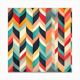 Abstract Chevron Pattern Canvas Print