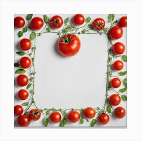 Frame Of Tomatoes 8 Canvas Print