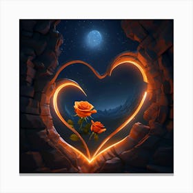 Love Is A Rose Canvas Print