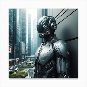 Futuristic Robot 37 Canvas Print