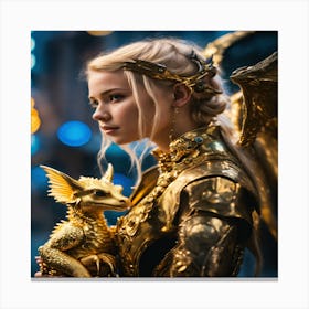 Golden Dragon 1 Canvas Print