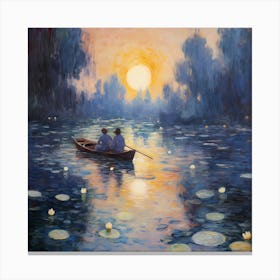 Claude's Impressionist Elegance Canvas Print