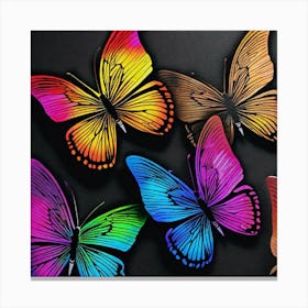 Colorful Butterflies 76 Canvas Print