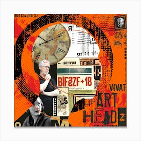 Collage Face 20 Canvas Print