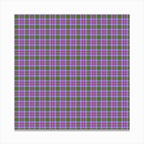 Plaid Fabric 34 Canvas Print