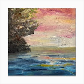 Evening Thought Square Canvas Print
