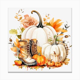 Fall Sublimation Designs Bundle.8 Canvas Print