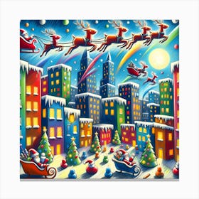 Super Kids Creativity:Christmas Santa Canvas Print