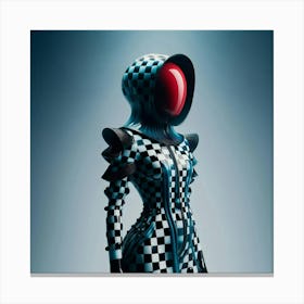 Checkered Suit Canvas Print