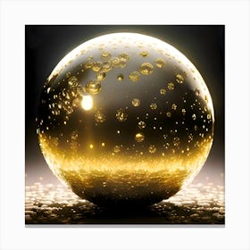 Golden Sphere Canvas Print