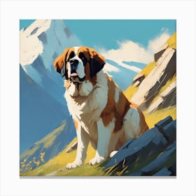 St Bernard 10 Canvas Print