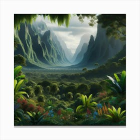 Jungle Scene Canvas Print