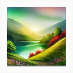Landscape Painting 210 Canvas Print