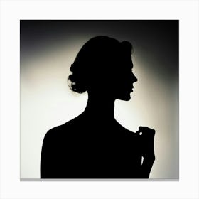 Silhouette Of A Woman 2 Canvas Print