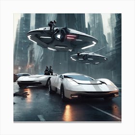 Futuristic Cityscape 127 Canvas Print