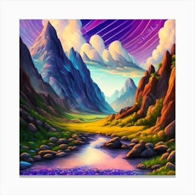 Landscape Painting 1 Canvas Print